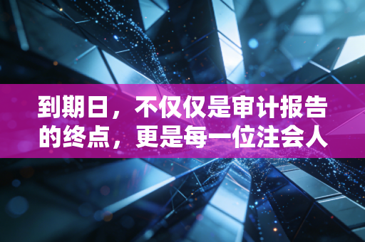 到期日,不仅仅是审计报告的终点,更是每一位注会人职业生涯的隐形试金石