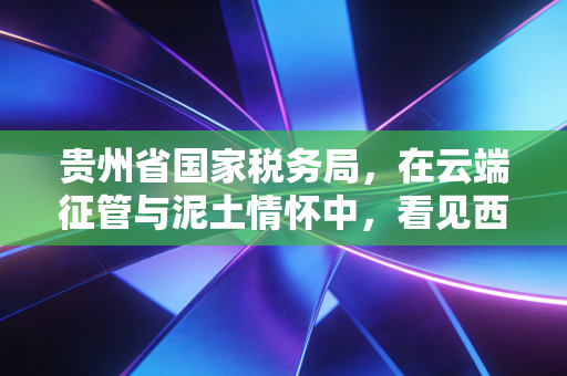贵州省国家税务局，在云端征管与泥土情怀中，看见西部税务的进化论
