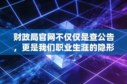 财政局官网不仅仅是查公告,更是我们职业生涯的隐形导航图
