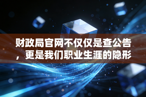 财政局官网不仅仅是查公告，更是我们职业生涯的隐形导航图