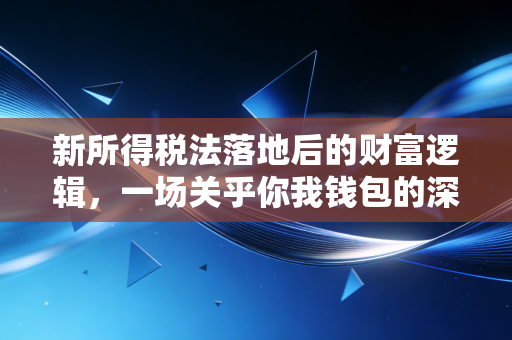 新所得税法落地后的财富逻辑,一场关乎你我钱包的深刻变革