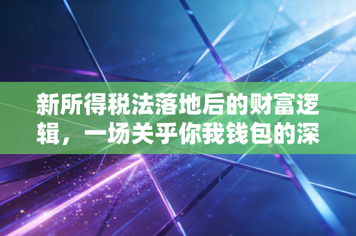 新所得税法落地后的财富逻辑，一场关乎你我钱包的深刻变革