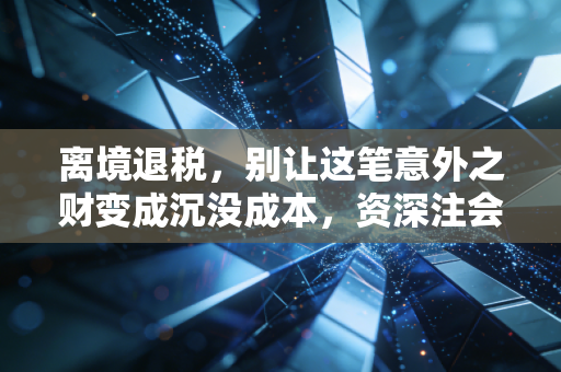 离境退税，别让这笔意外之财变成沉没成本，资深注会带你玩转跨国购物