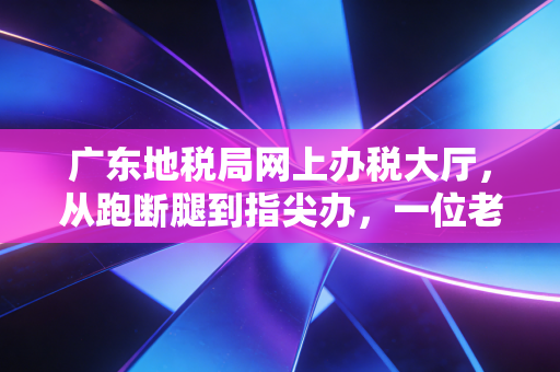广东地税局网上办税大厅,从跑断腿到指尖办,一位老会计的数字化生存实录