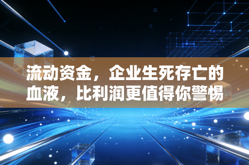 流动资金,企业生死存亡的血液,比利润更值得你警惕的隐形杀手