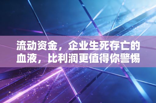 流动资金，企业生死存亡的血液，比利润更值得你警惕的隐形杀手