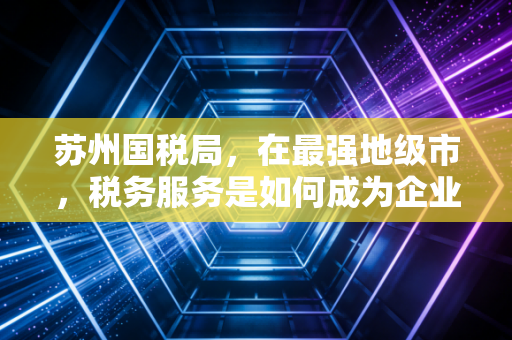 苏州国税局，在最强地级市，税务服务是如何成为企业暖心人的？