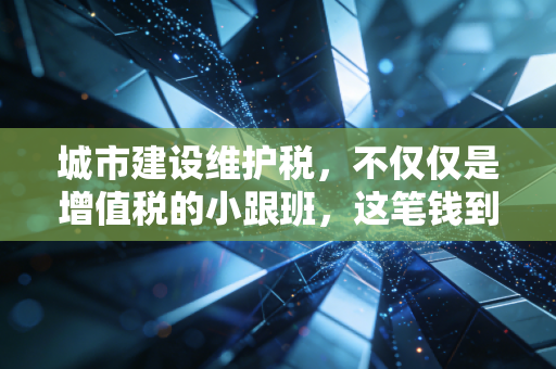城市建设维护税，不仅仅是增值税的小跟班，这笔钱到底花哪儿了？