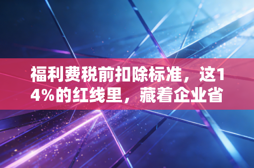福利费税前扣除标准，这14%的红线里，藏着企业省钱与避险的大学问