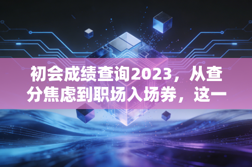 初会成绩查询2023,从查分焦虑到职场入场券,这一路我们经历了什么?