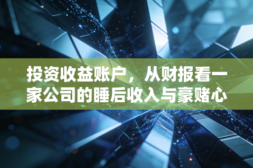 投资收益账户，从财报看一家公司的睡后收入与豪赌心态