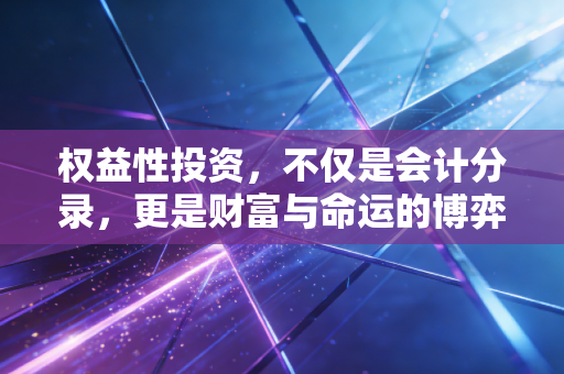 权益性投资，不仅是会计分录，更是财富与命运的博弈