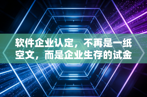 软件企业认定,不再是一纸空文,而是企业生存的试金石
