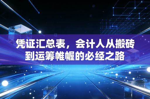 凭证汇总表，会计人从搬砖到运筹帷幄的必经之路