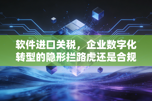 软件进口关税,企业数字化转型的隐形拦路虎还是合规试金石?