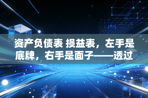 资产负债表 损益表,左手是底牌,右手是面子——透过报表看透企业的生存真相