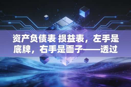 资产负债表 损益表，左手是底牌，右手是面子——透过报表看透企业的生存真相