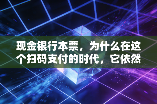 现金银行本票,为什么在这个扫码支付的时代,它依然是财务人的硬通货?