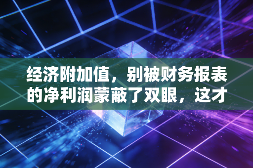 经济附加值，别被财务报表的净利润蒙蔽了双眼，这才是企业真金白银的赚钱能力