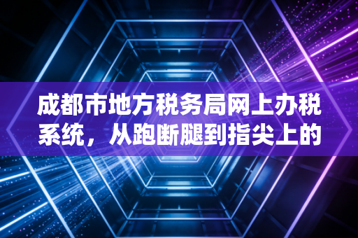 成都市地方税务局网上办税系统，从跑断腿到指尖上的办税厅，一位老CPA的数字化独白