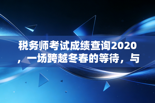 税务师考试成绩查询2020,一场跨越冬春的等待,与那些不为人知的备考故事