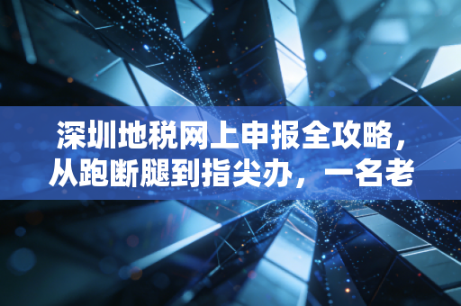 深圳地税网上申报全攻略，从跑断腿到指尖办，一名老会计眼中的税务变迁