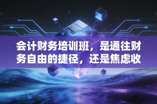 会计财务培训班,是通往财务自由的捷径,还是焦虑收割机?