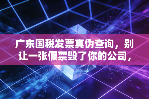 广东国税发票真伪查询，别让一张假票毁了你的公司，财务人必看的避坑指南