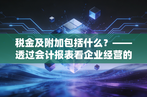 税金及附加包括什么？——透过会计报表看企业经营的真实税负