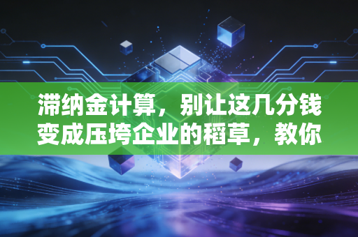 滞纳金计算,别让这几分钱变成压垮企业的稻草,教你避开税务隐形炸弹