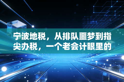 宁波地税,从排队噩梦到指尖办税,一个老会计眼里的甬城税务变迁