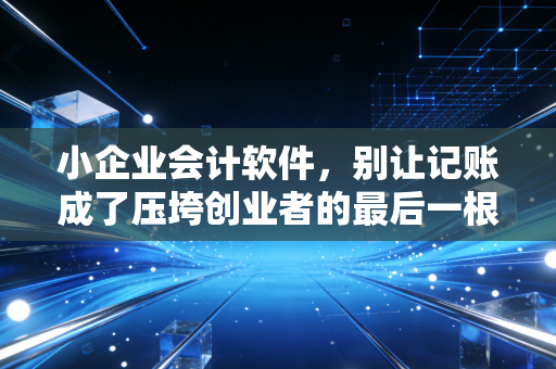 小企业会计软件,别让记账成了压垮创业者的最后一根稻草