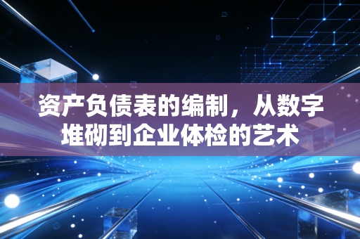 资产负债表的编制,从数字堆砌到企业体检的艺术