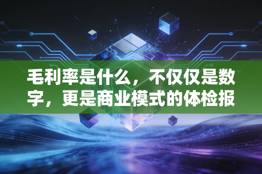 毛利率是什么,不仅仅是数字,更是商业模式的体检报告