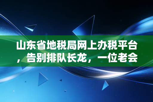 山东省地税局网上办税平台,告别排队长龙,一位老会计眼中的数字化办税变迁与实操心得