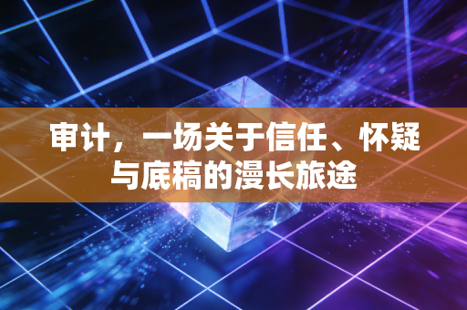审计，一场关于信任、怀疑与底稿的漫长旅途