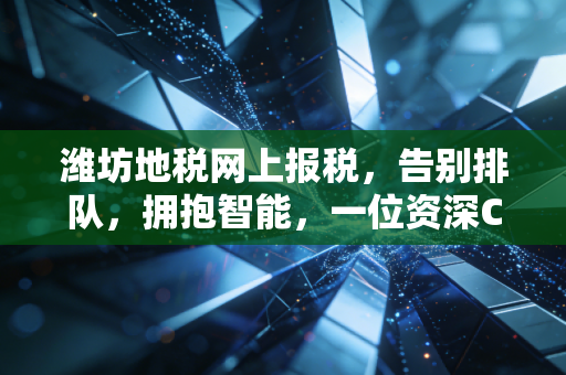 潍坊地税网上报税,告别排队,拥抱智能,一位资深CPA眼中的税务数字化变迁