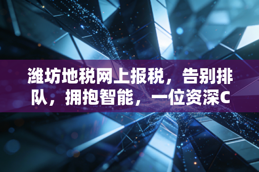 潍坊地税网上报税，告别排队，拥抱智能，一位资深CPA眼中的税务数字化变迁