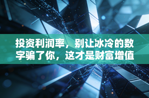 投资利润率,别让冰冷的数字骗了你,这才是财富增值的真相