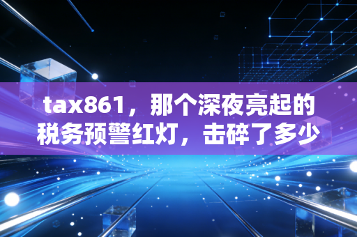tax861,那个深夜亮起的税务预警红灯,击碎了多少老板的侥幸心理