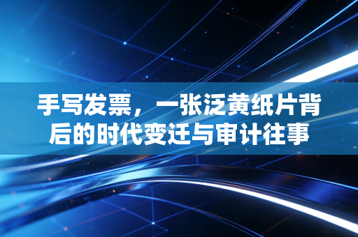 手写发票，一张泛黄纸片背后的时代变迁与审计往事