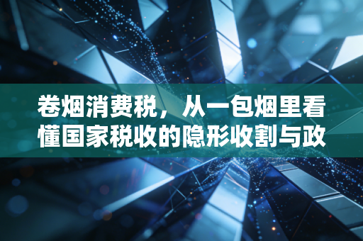 卷烟消费税，从一包烟里看懂国家税收的隐形收割与政策深意