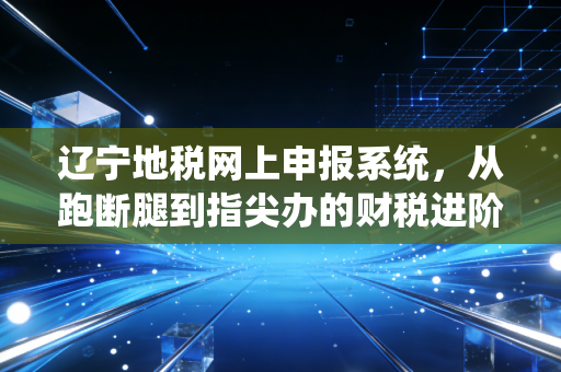 辽宁地税网上申报系统，从跑断腿到指尖办的财税进阶实录