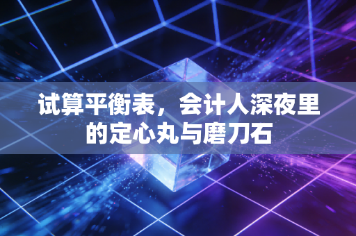 试算平衡表,会计人深夜里的定心丸与磨刀石