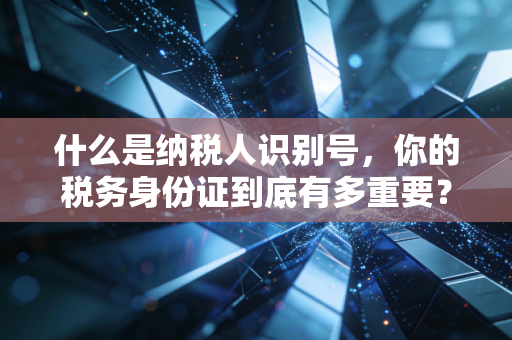 什么是纳税人识别号，你的税务身份证到底有多重要？