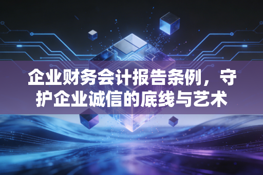 企业财务会计报告条例,守护企业诚信的底线与艺术
