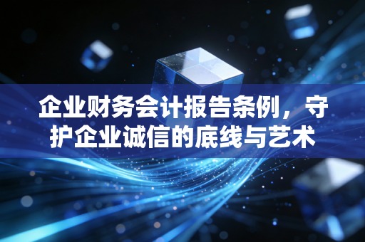 企业财务会计报告条例，守护企业诚信的底线与艺术