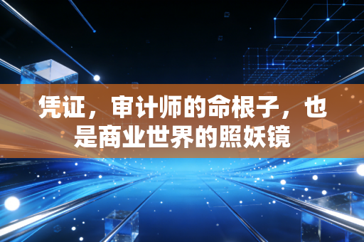 凭证,审计师的命根子,也是商业世界的照妖镜
