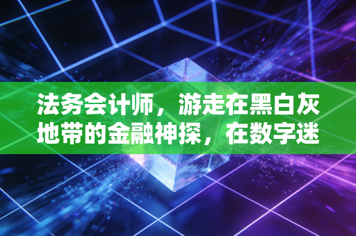 法务会计师，游走在黑白灰地带的金融神探，在数字迷宫中寻找真相