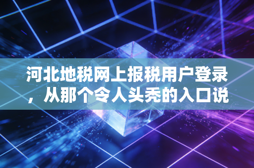 河北地税网上报税用户登录,从那个令人头秃的入口说起,聊聊会计人的数字长征
